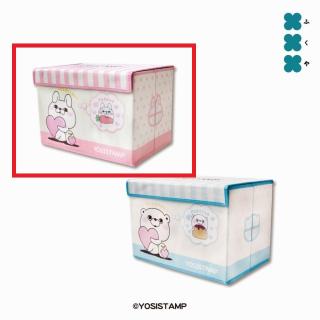 【ヨッシースタンプ】【Bうさぎ100％】ヨッシースタンプ　フタ付き収納BOX