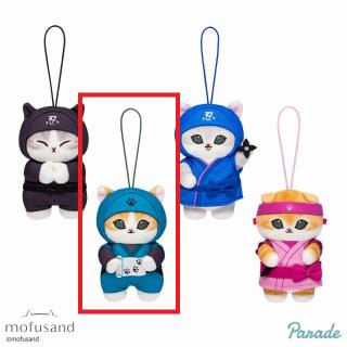 【mofusand】【Cグリーン(巻き物)】mofusand 忍者にゃん マスコット