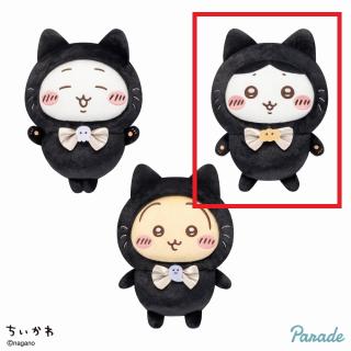 【ちいかわ】【Bハチワレ】ちいかわ 黒猫のぬいぐるみ