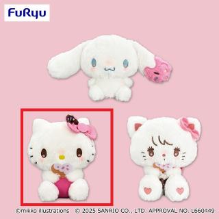 【サンリオ】【Aハローキティ】mikko×Sanrio characters ドーナツデザインBIGぬいぐるみ①