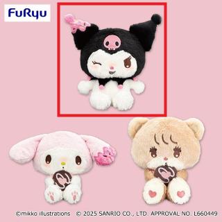 【サンリオ】【Bクロミ】mikko×Sanrio characters ドーナツデザインBIGぬいぐるみ②