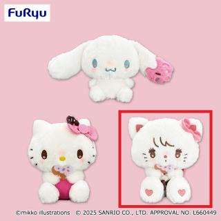 【サンリオ】【Cムース 】mikko×Sanrio characters ドーナツデザインBIGぬいぐるみ①