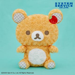 【リラックマ】【リラックマ】リラックマ パリのいちご ローズチェックぬいぐるみXL プレミアム リラックマ
