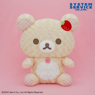 【リラックマ】【コリラックマ】リラックマ パリのいちご ローズチェックぬいぐるみXL プレミアム コリラックマ