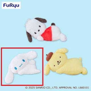 【サンリオ】【Bシナモロール】サンリオキャラクターズ 添い寝BIGぬいぐるみ～シナモロール・ポムポムプリン・ポチャッコ～