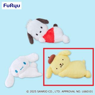 【サンリオ】【Cポムポムプリン】サンリオキャラクターズ 添い寝BIGぬいぐるみ～シナモロール・ポムポムプリン・ポチャッコ～