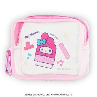 【サンリオ】【Bマイメロディ】サンリオキャラクターズ かわいい文房具たち クリアポーチ