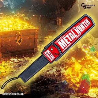 【Bレッド(文字ホワイト)】金属探知機 METAL HUNTER