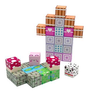 【Dデザイン】マグネットキューブブロック3　4種アソート
