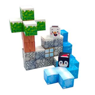 【Bデザイン】マグネットキューブブロック3　4種アソート