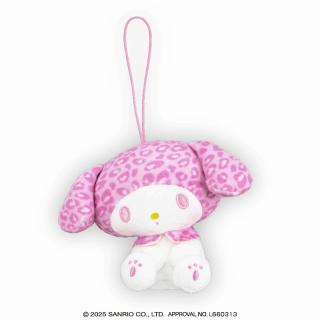 【サンリオ】【Bマイメロディ】サンリオキャラクターズ ヒョウ柄おすわりちょいデカマスコット