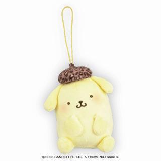 【サンリオ】【Eポムポムプリン】サンリオキャラクターズ ヒョウ柄おすわりちょいデカマスコット