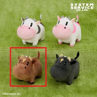 【牧場物語】【Cウシさん(茶)】牧場物語 ボールチェーン付きウシさんなかよしぬいぐるみ