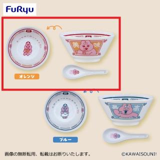 【おぱんちゅうさぎ】【Aオレンジ】おぱんちゅうさぎ フードコーチュ レンゲ付きラーメンどんぶり