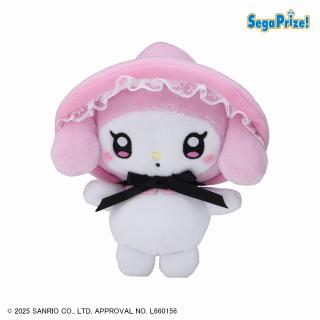 【サンリオ】【Aマイメロディ(たれ耳)】ゆるかわ サンリオキャラクターズ マスコット“マイメロディ・クロミ” PINK＆BLACKボンネット