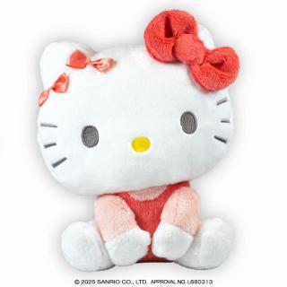 【サンリオ】【Aハローキティ】サンリオキャラクターズ リボンおすわりドールBIGタイプ1