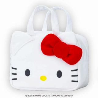 【サンリオ】【Aハローキティ】サンリオキャラクターズ フェイスふわふわバッグ