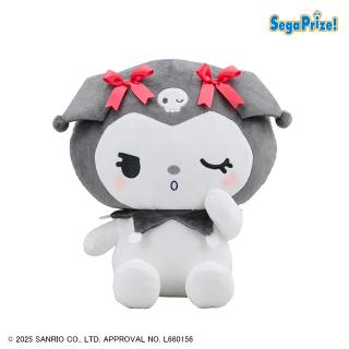 【サンリオ】【Bリボン】ゆるかわ サンリオキャラクターズ Lぬいぐるみ“クロミ” KUROMI MAGICAL BLACK AND RED Ver.