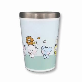 【BT21】【Cグリーン】BT21 minini happy Flower ステンレスマルチタンブラー