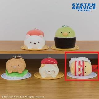 【すみっコぐらし】【Eえびふらいのしっぽ】すみっコぐらし おすしの会 おすしになりきりボールチェーン付きぬいぐるみ