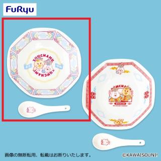 【んぽちゃむ】【Aピンク】んぽちゃむ YUMCHAMU レンゲ付き中華皿