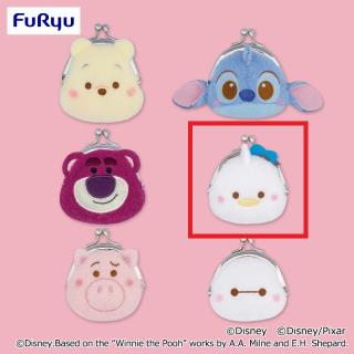 【ディズニー】【Dドナルドダック】ディズニー＆ピクサーキャラクター ミルキーボアフェイスがま口ポーチ