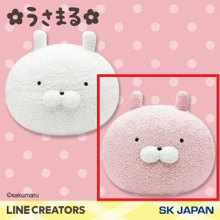 【うさまる】【Bうさこ(桃)】うさまる フェイスBIGぬいぐるみ