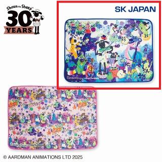 【ひつじのショーン】【Aアート柄(ブルー)】ひつじのショーン×ホラグチカヨ キルティングブランケット(秋の音楽祭)