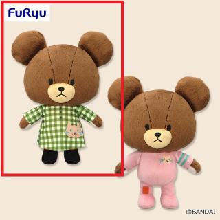 【くまのがっこう】【Aワンピース(グリーン)】くまのがっこう ジャッキーとねこBIGぬいぐるみ