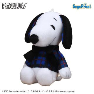 【スヌーピー】【Aブルー】SNOOPY(TM) マスコット チェックファッション