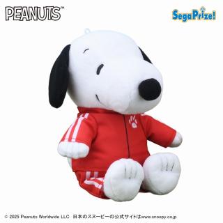 【スヌーピー】【Aレッド】SNOOPY(TM) ぬいぐるみ カラフルジャージ（EX）