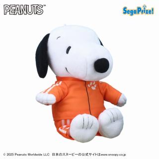 【スヌーピー】【Cオレンジ】SNOOPY(TM) ぬいぐるみ カラフルジャージ（EX）
