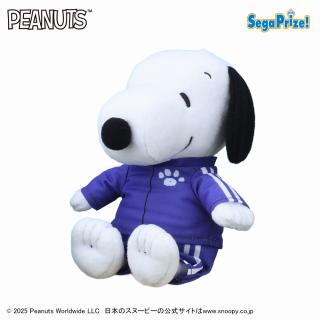 【スヌーピー】【Dパープル】SNOOPY(TM) ぬいぐるみ カラフルジャージ（EX）
