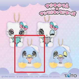 【サンリオ】【C:タキシードサム　A(両目開け)】せきやゆりえ×サンリオキャラクターズ ぬいぐるみマスコット ハローキティ・タキシードサム