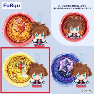 【キングダムハーツ】【Bイエロー】キングダム ハーツ ダイブ・トゥ・ハート ポーチ ＆ 指パペット セット