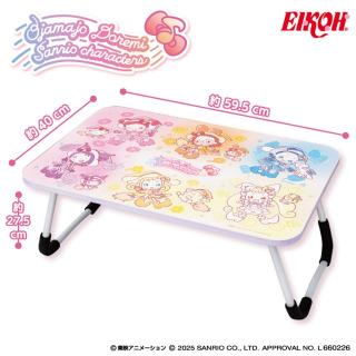 【サンリオ】おジャ魔女どれみ×サンリオキャラクターズ 折りたたみテーブル