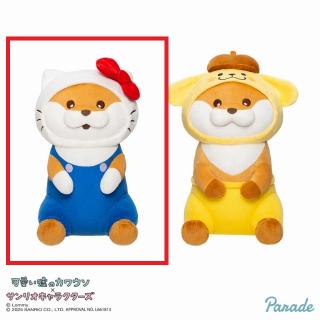 【サンリオ】【Aカワウソ×ハローキティ】可愛い嘘のカワウソ×サンリオキャラクターズ BIGぬいぐるみ①