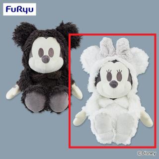 【ディズニー】【Bミニーマウス】ミッキーマウス＆ミニーマウス デココレ ブラック＆ホワイトフードBIGぬいぐるみ