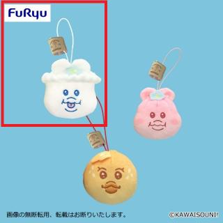 【んぽちゃむ】【Aんぽちゃむシュウマイ(ホワイト)】んぽちゃむ YUMCHAMU ぱかっと点心マスコット