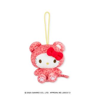 【サンリオ】【Aハローキティ】サンリオキャラクターズ ヒョウかぶり ちょいデカマスコット