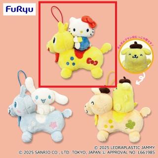 【サンリオ】【Aハローキティ】RODY×SANRIO CHARACTERS ちいさなペアぬいぐるみ～ハローキティ・シナモロール・ポムポムプリン～