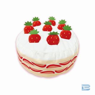 【Aイチゴ】フルーツホールケーキぬいぐるみ