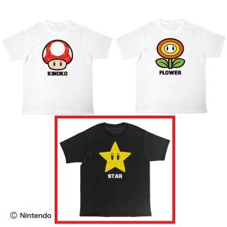 【スーパーマリオ】【Cスター】スーパーマリオ Tシャツ アイテムシリーズ