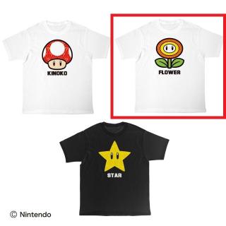 【スーパーマリオ】【Bフラワー】スーパーマリオ Tシャツ アイテムシリーズ