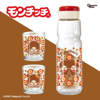 【モンチッチ】【Aフラワー】モンチッチ お茶ポット＆2Pグラス