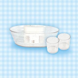 【家電製品(プライズ)】【Aクリアラメ】流しそうめん器 キラキラ クリア ラメ カラー