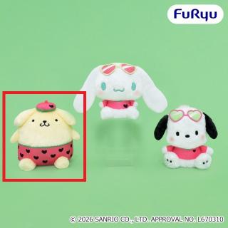【サンリオ】【Aポムポムプリン】サンリオキャラクターズ スイカマニアBIGぬいぐるみ