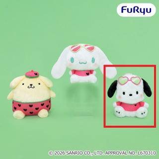 【サンリオ】【Cポチャッコ】サンリオキャラクターズ スイカマニアBIGぬいぐるみ