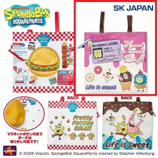 【スポンジ・ボブ】【Bアイスクリーム】スポンジ・ボブ ポーチ付きトートバッグ