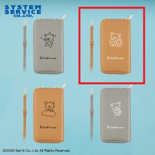 【リラックマ】【Bおきがえ】リラックマ Rilakkuma Style クリア窓付きウォレットショルダー
